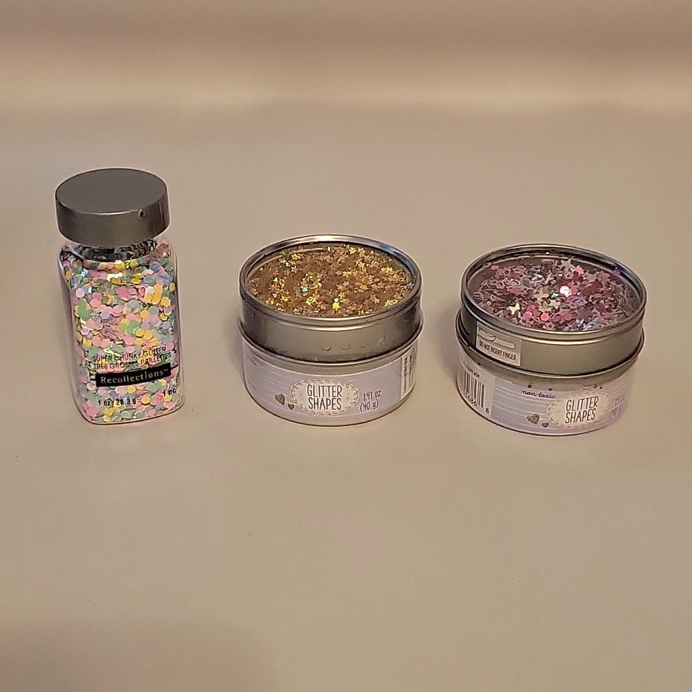 Chunky Glitter Shapes
